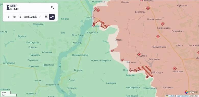 Ворог просунувся на Харківщині, Донеччині та в Курській області Росії – DeepState.